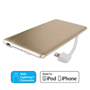 2016 nuevo producto 3200 mah aluminio banco delgado de la energía móvil cargador con <span class=keywords><strong>MFI</strong></span> <span class=keywords><strong>certificado</strong></span> - Product Image 2