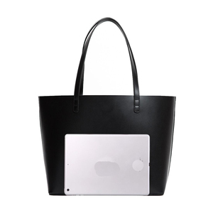 2020 di nuovo Modo All'ingrosso Liscio Lucido Nero Della Signora Satchel di Cuoio DELL'UNITÀ di elaborazione del Sacchetto di Tote - Product Image 4