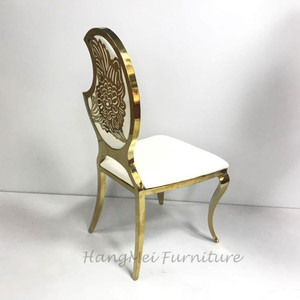 Silla King Profesional Hecha a Mano de Acero Inoxidable - Apilable y Resistente para Bodas, <span class=keywords><strong>Banquetes</strong></span> y Fiestas - Product Image 4