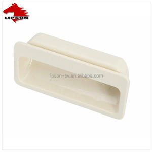 HP-746-1 ABS tuôn ra cửa tủ thép không gỉ vòng vuông lõm giấu ẩn nhúng nhựa kéo xử lý - Product Image 4