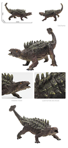 Therizinosaurus Parasaurolophus <span class=keywords><strong>Saichania</strong></span> modelo de dinosaurio de juguete de plástico para niños colección - Product Image 6