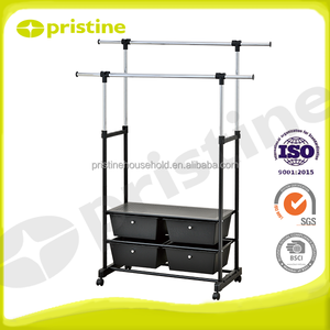 Organizador de soporte colgante de ropa de Metal moderno de calidad OEM, muebles de almacenamiento versátiles para el hogar para dormitorio, habitaciones de niños, sala de estar, Hotel - Product Image 3