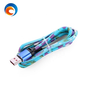 3 pies 1 <span class=keywords><strong>metro</strong></span> rápido de carga USB personalizable PU Cable de datos para iPhone - Product Image 1