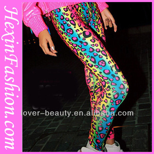 Vente en gros de mode coloré léopard, legging sexy pour <span class=keywords><strong>les</strong></span> femmes - Product Image 1