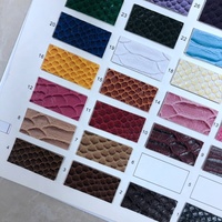 Fashionable Color PU Leather Rolls Fake crocodile Snake Skin Leather for Handbag and Wallets Mobile case Cover Usage