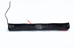 4,5 V 3xAA Zelle (<span class=keywords><strong>UM</strong></span>-3 * 3) Schwarz Kunststoff Batteriehalter-kasten-kasten Lange typ - Product Image 3