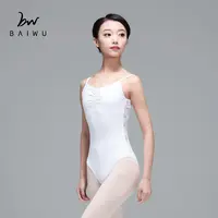 Baiwu – justaucorps de Ballet à dos en V, caraco, justaucorps de danse en dentelle, 116141023