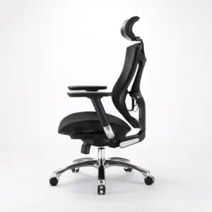 Toptan SIHOO V1 bilgisayar ergonomik sandalye siyah ve gri yönetici döner ofis ergonomik sandalye geniş file arkalıklı ofis koltuğu