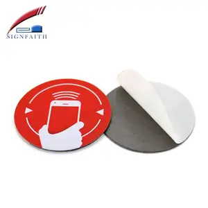 13.56 Mhz ISO14443a 15693 Pasif Anti-metal 10mm HF RFID NFC Etiketi Etiket