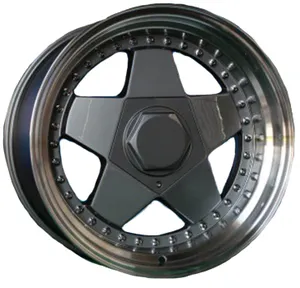 alloy black star wheels 4 holes multi size car rims