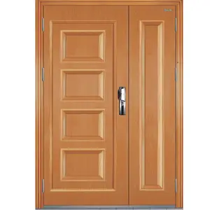 Porte fornitore doppio foglia di acciaio inox prezzo porta in acciaio blindato porta di legno