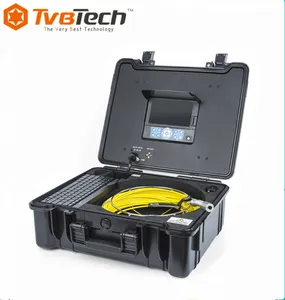 TVBTECH Professional 30/40M RIDGID下水道カメラ、7インチモニター、テキストライター付き