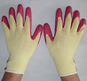 Mais cheap 10g dobra algodao coated industrial latex gloves luvas de seguranca luvas de trabalho - Product Image 4