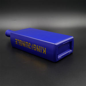 Botella cuadrada <span class=keywords><strong>de</strong></span> cristal para whisky, botella <span class=keywords><strong>de</strong></span> licor <span class=keywords><strong>de</strong></span> 750ml con forma cuadrada - Product Image 3