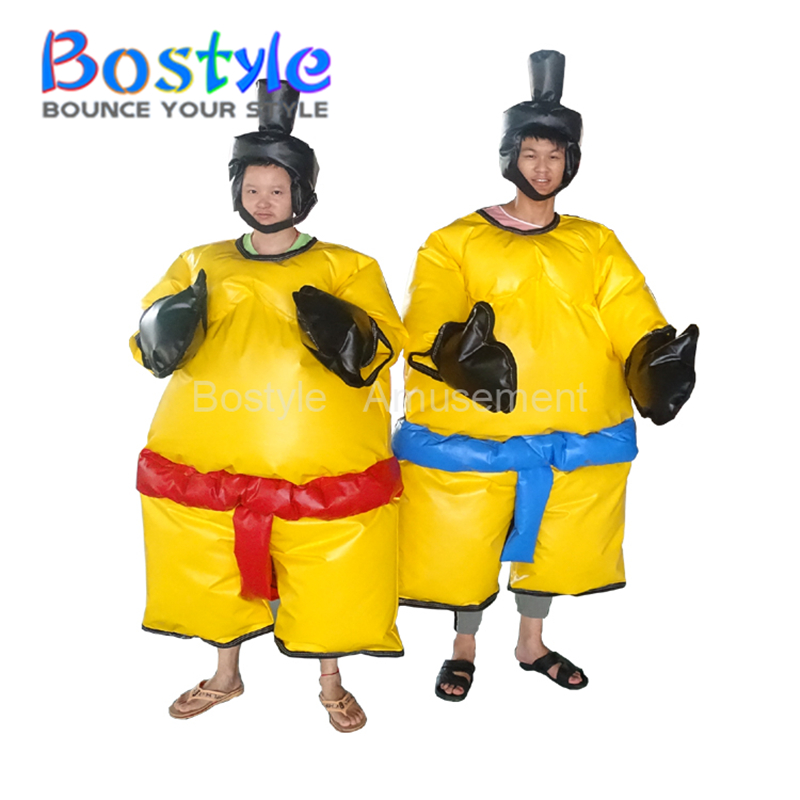 Commerciële foam padded sumo worstelen pakken/opblaasbare vechten sumo pak