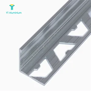 표준 알루미늄 스트레이트 가장자리 트림 10mm 크롬 L 모양의 무거운 의무 타일 바닥