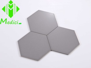 M23203 <span class=keywords><strong>piastrelle</strong></span> per pavimento con vetri metallici esagonali grigio scuro <span class=keywords><strong>piastrelle</strong></span> per pavimenti da <span class=keywords><strong>bagno</strong></span> uso interno offre isolamento termico mattone refrattario - Product Image 2