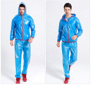 <strong>Light</strong> Weight <strong>Waterproof</strong> Fabric Mens Bicycle Rain Coat <strong>Jacket</strong> and Pants - Product Image 3