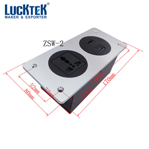 En aluminium brosse muntifunctional médias encastré <span class=keywords><strong>prise</strong></span> <span class=keywords><strong>hdmi</strong></span>/<span class=keywords><strong>usb</strong></span> panel mount socket - Product Image 2