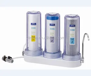 3 stages counter top water purifier with matel connector