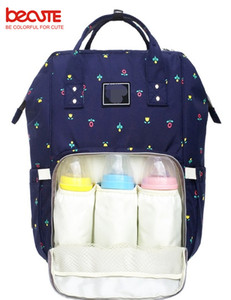 Large Capacity Multi-Color Fashion Polyester Baby Diaper <strong>Bag</strong> Backpack <strong>with</strong> Bottle Warming <strong>Changing</strong> <strong>Mat</strong> &amp; Stroller Hook - Product Image 1