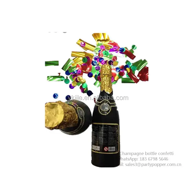 Fabrika fiyat şampanya konfeti topu yeniden kullanılabilir parti Popper