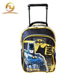 High quality boys backpack 300D polyester material school bag trolley bag