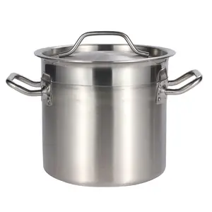 Pot de cuisson en acier inoxydable 05, casseroles avec fond composite, taille M