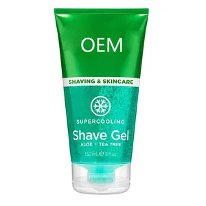 OEM ODM Teebaum Aloe Vera Hydrat ing Shave Cream Gel für die Herren pflege