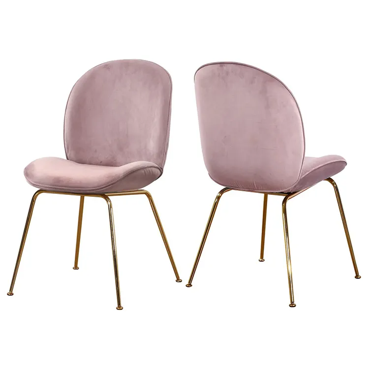 Unico in oro rosa di lusso di colore foresta sedia di lusso per il tempo libero sedia per soggiorno