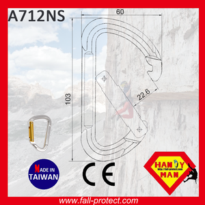 Colorful Anodized Safe CE Certificate Straight Gate Aluminum Carabiner For Outdoor Sports - Product Image 4