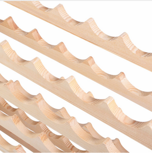 Estante de madera apilable para almacenamiento de botellas de vino, estante de exhibición de gran tamaño de <span class=keywords><strong>6</strong></span> niveles con 72 botellas - Product Image 5