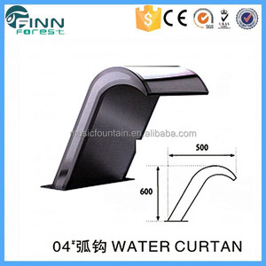<span class=keywords><strong>Faire</strong></span> en acier inoxydable <span class=keywords><strong>cascade</strong></span> <span class=keywords><strong>piscine</strong></span> cabine de pulvérisation d'eau rideau - Product Image 4