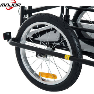 Remorque à bagages pliable pour vélo à deux roues avec bac en polyéthylène de 90 L - Product Image 3