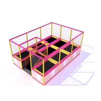 Parc de trampolines intérieur commercial pour enfants, mini trampoline d'intérieur pour enfants, fourni directement de l'usine de Wenzhou, à prix abordable