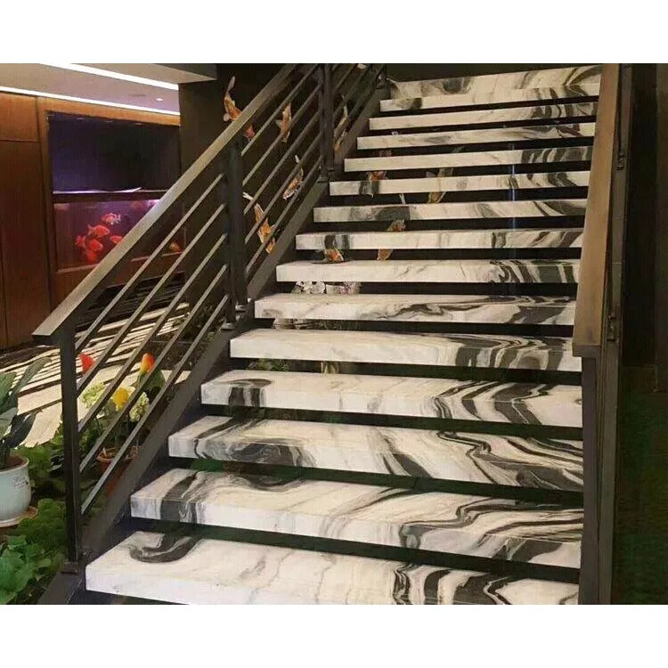 הסיני זול מחירים טבעי אבן פנדה לבן שיש מדרגות צעד עיצוב שיש למדרגות