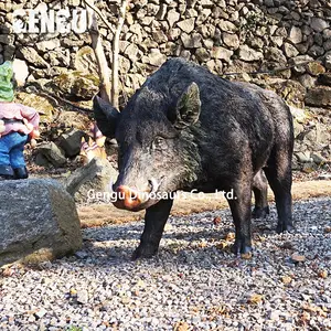 Zoo Parc Équipement Animal Grandeur nature Modèle Animatronique Cochon