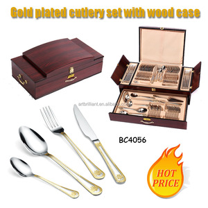 Restaurant Bestek <span class=keywords><strong>Set</strong></span> 128Pcs Voor Hoge Niveau Cafe Moslim Restaurant Moslim Voedsel