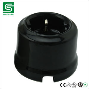 Enchufe eléctrico Retro de <span class=keywords><strong>porcelana</strong></span> montado en la pared - Product Image 3