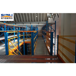 רב קומות אחסון ביניים עם מעקה מדף מתלה חליפת עבור כמות גדולה - Product Image 6