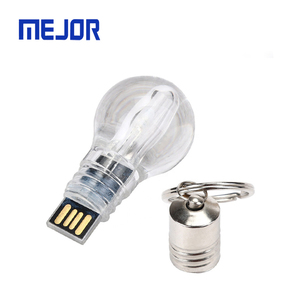 Khuyến mãi Keychain <span class=keywords><strong>Flash</strong></span> Đĩa 16G Acrylic Đèn phong cách Ổ Đĩa Bút Quà Tặng 32G bóng đèn thủy tinh hình dạng ổ đĩa USB - Product Image 1