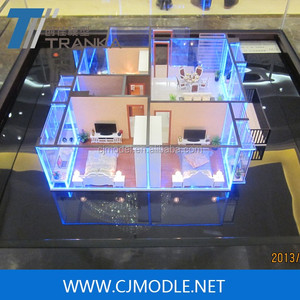 Diseño de modelo de interior de Casa moderna, modelo de arquitectura en miniatura - Product Image 2