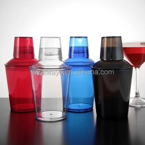 500ml kunststoff mini cocktail shaker, kunststoff cocktail shaker