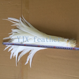 <span class=keywords><strong>Plumes</strong></span> de queue de coq grizzly blanc neige 40-45cm pour costumes de carnaval - Product Image 4