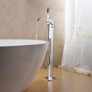 Chrome Plaqué Griffe Pied Baignoire En Laiton Mélangeur de Support de Plancher De Salle De <span class=keywords><strong>Bain</strong></span> Douche Robinet De Baignoire - Product Image 6