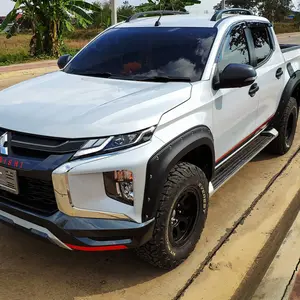 L200 Thanh Chắn Bùn Cho Mitsubishi Triton 2019 2020 2021 2022 YCSUNZ 6 Chiếc Thanh Chắn Bùn Vòm Bánh Xe ABS 4X4 Phụ Kiện L200 Triton