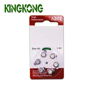 Pin Trợ Thính Bằng Kẽm 1.4V A312 PR41 170MAh