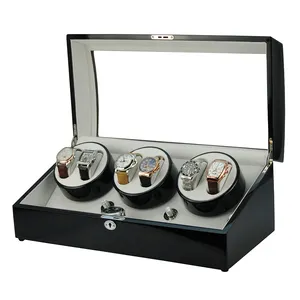 Automatic Wooden Mechanical Wrist Watch Winder Box