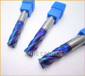Metal duro recubrimiento TiAlN 4 flute fresas de corte dia 10 mm HRC68 - Product Image 4