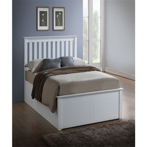 Sino Source Manufacturer's Wholesale Price Melamine Board ANEL Modern <strong>White</strong> Bedroom Furniture <strong>Wooden</strong> <strong>Bed</strong> - Product Image 4